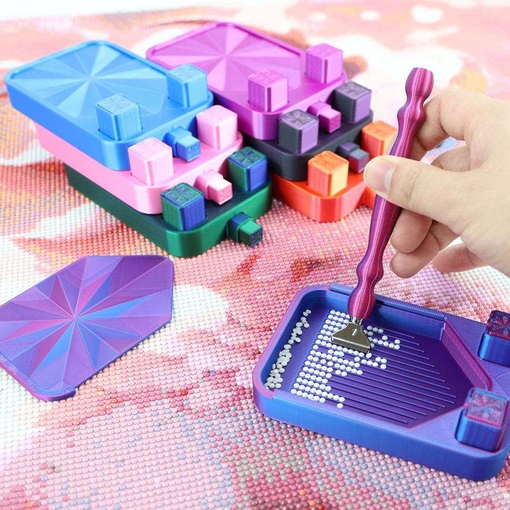 Craft Embellishment Storage - DIY Craft Diamond Painting Tray with