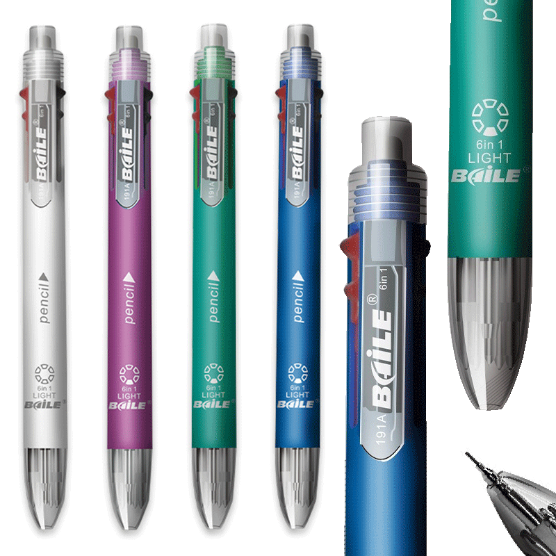 6 in 1 MultiColor Pen Ballpoin - Staedtler Pencil Lumocolor recension och pris