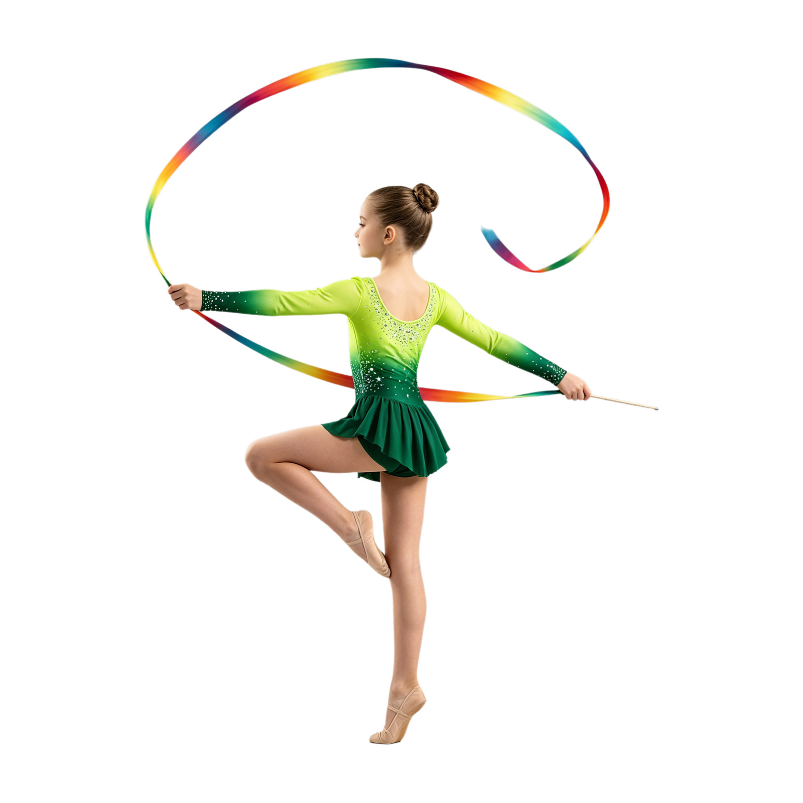 Kids Girls Rhythmic Gymnastics - Rhinestone Banding Trim recension och pris