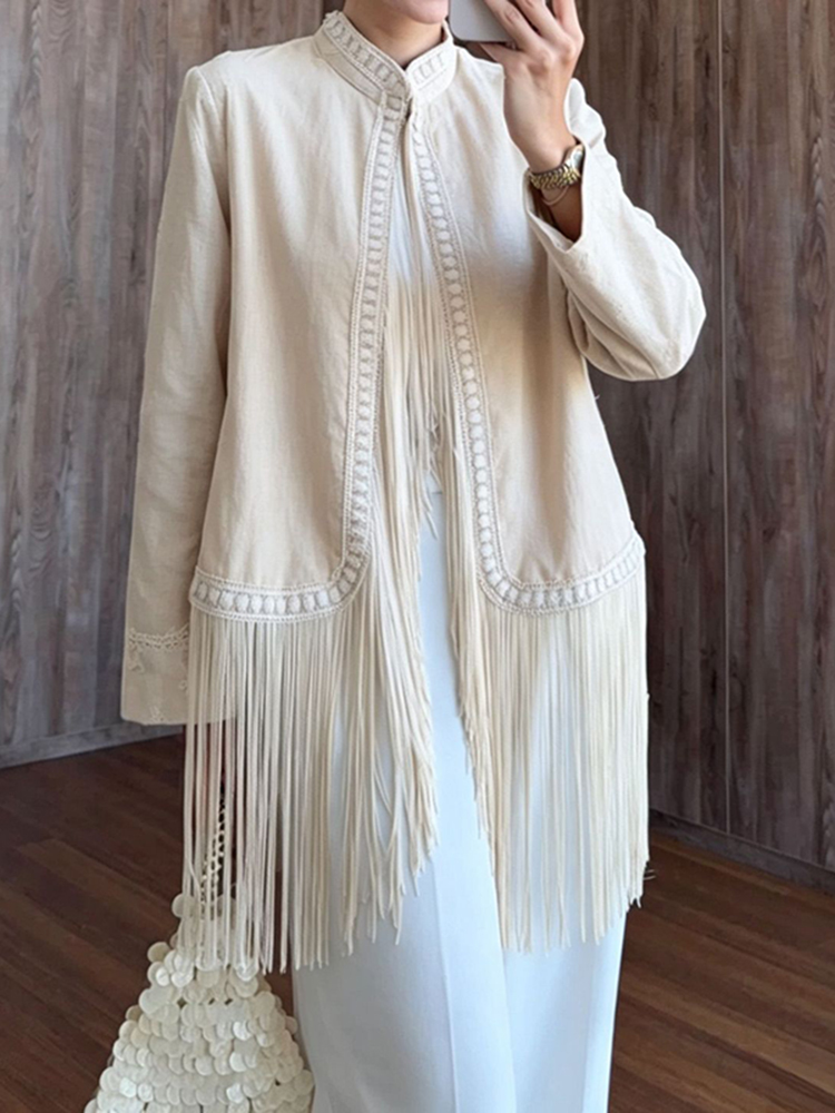 Embroidery Trim Stand Collar L - Tassel Fringe Trim recension och pris