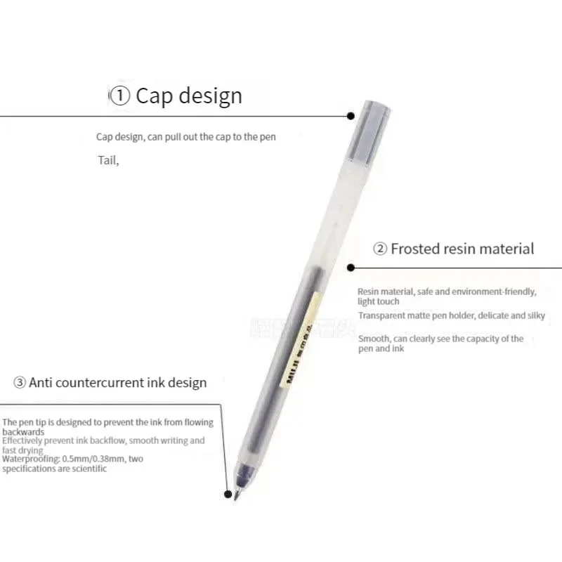 6/8Pcs/Set MUJIs Gel Pen Black - Pilot Pen G2 recension och pris