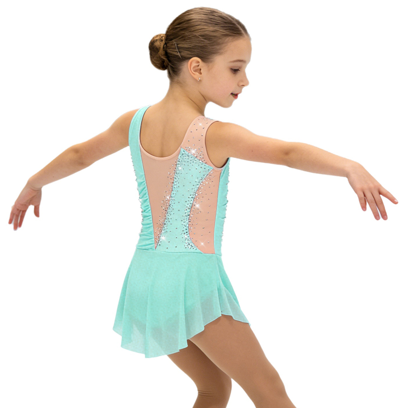 Kids Rhythmic Gymnastics Jerse - Rhinestone Banding Trim recension och pris