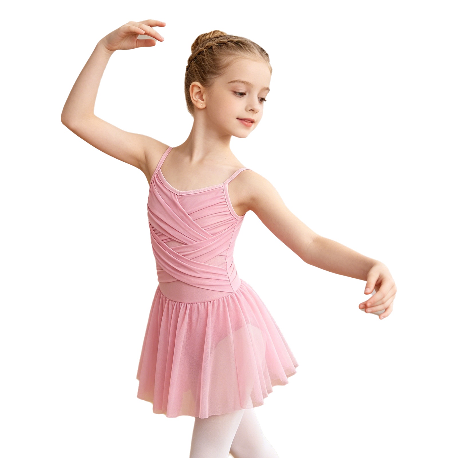 Kids Rhythmic Gymnastics Jerse - Rhinestone Banding Trim recension och pris
