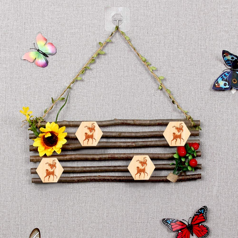 5cm Wooden Hexagon Blank Slice - Embellish Craft recension och pris