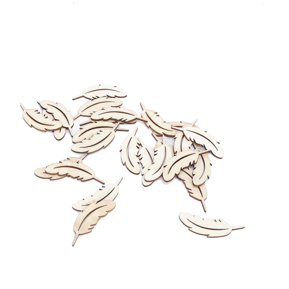 50pcs Unfinished Surface Wood  - Embellish Craft recension och pris