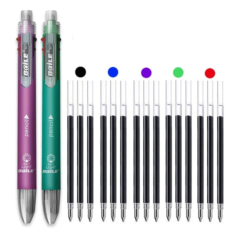 4/12Pcs 6 in 1 MultiColor Pen  - Staedtler Pencil Lumocolor recension och pris